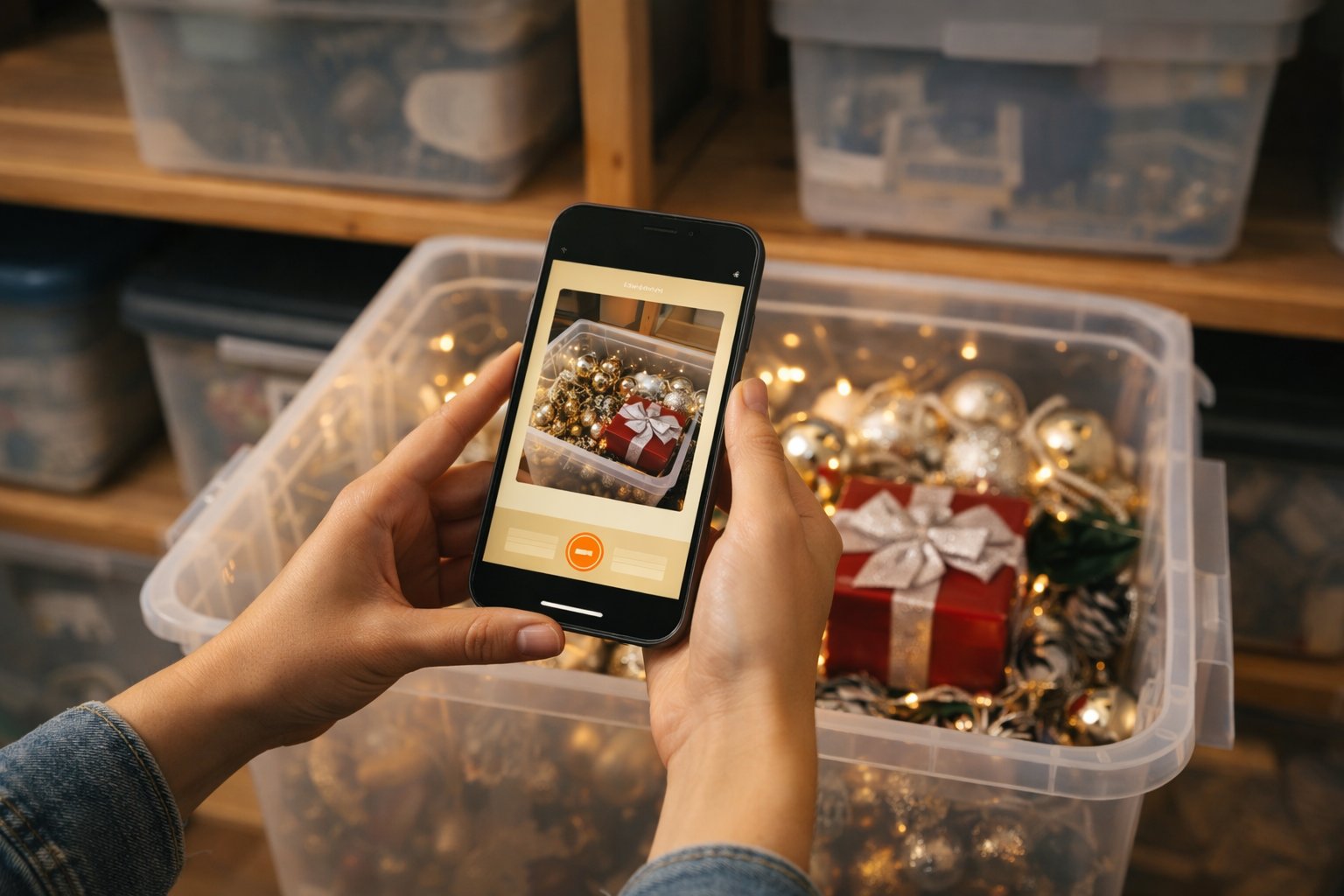 Scanning holiday decorations